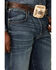Image #2 - Wrangler Retro Men's Mauney Dark Wash Stretch Slim Straight Jeans, Blue, hi-res