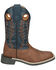 Image #2 - Smoky Mountain Boys' El Paso Western Boots - Broad Square Toe, Brown, hi-res