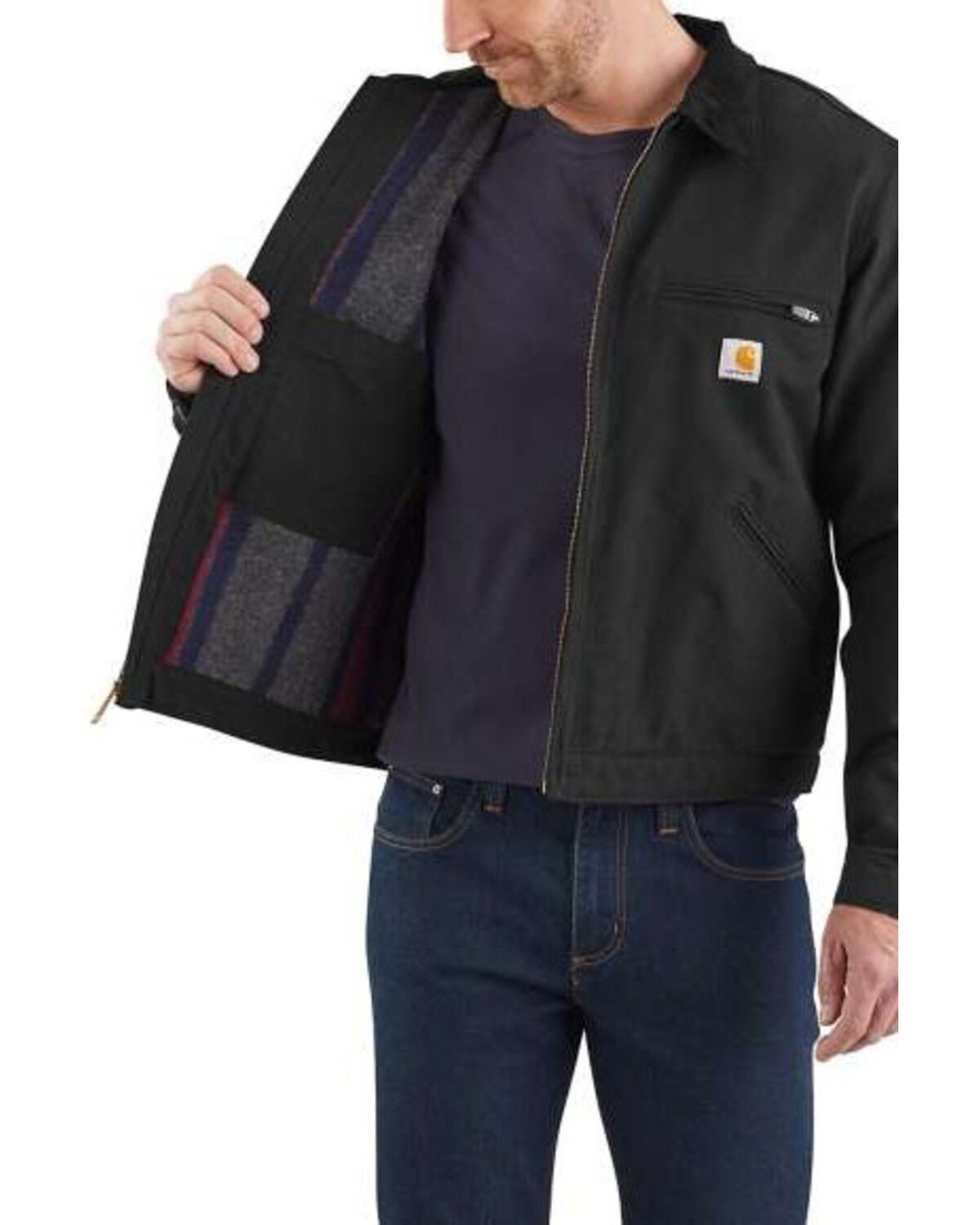 Image #4 - Carhartt Men's Duck Detroit Work Jacket, , hi-res