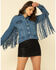 Image #1 - Honey Creek by Scully Women's Denim Fringe Twist Jacket, , hi-res
