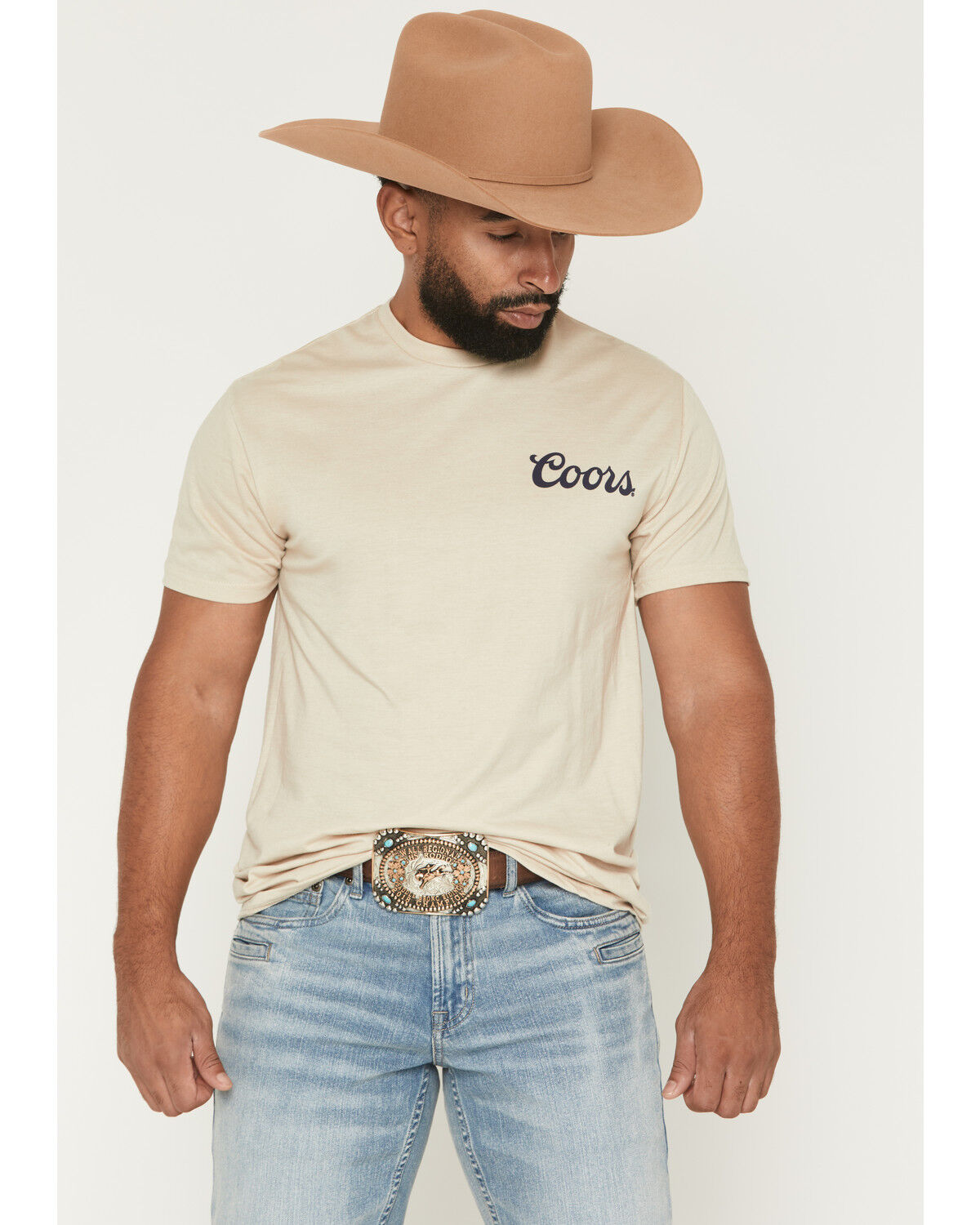 Product Name:  Coors Men's Boot Barn Exclusive Cowboy Lasso Short Sleeve Graphic T-Shirt