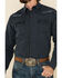 Image #4 - Rock 47 By Wrangler Men's Black Stripe Embroidered Long Sleeve Western Shirt , , hi-res