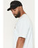 Image #2 - Carhartt Men's Loose Fit Heavyweight Short Sleeve Pocket T-Shirt, Light Blue, hi-res