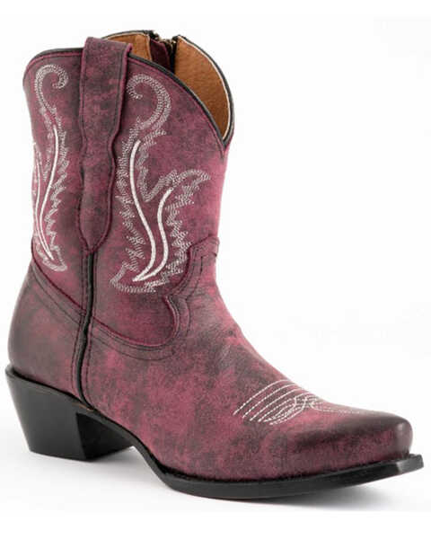 Ferrini Women's Molly Western Boots - Snip Toe , Purple, hi-res