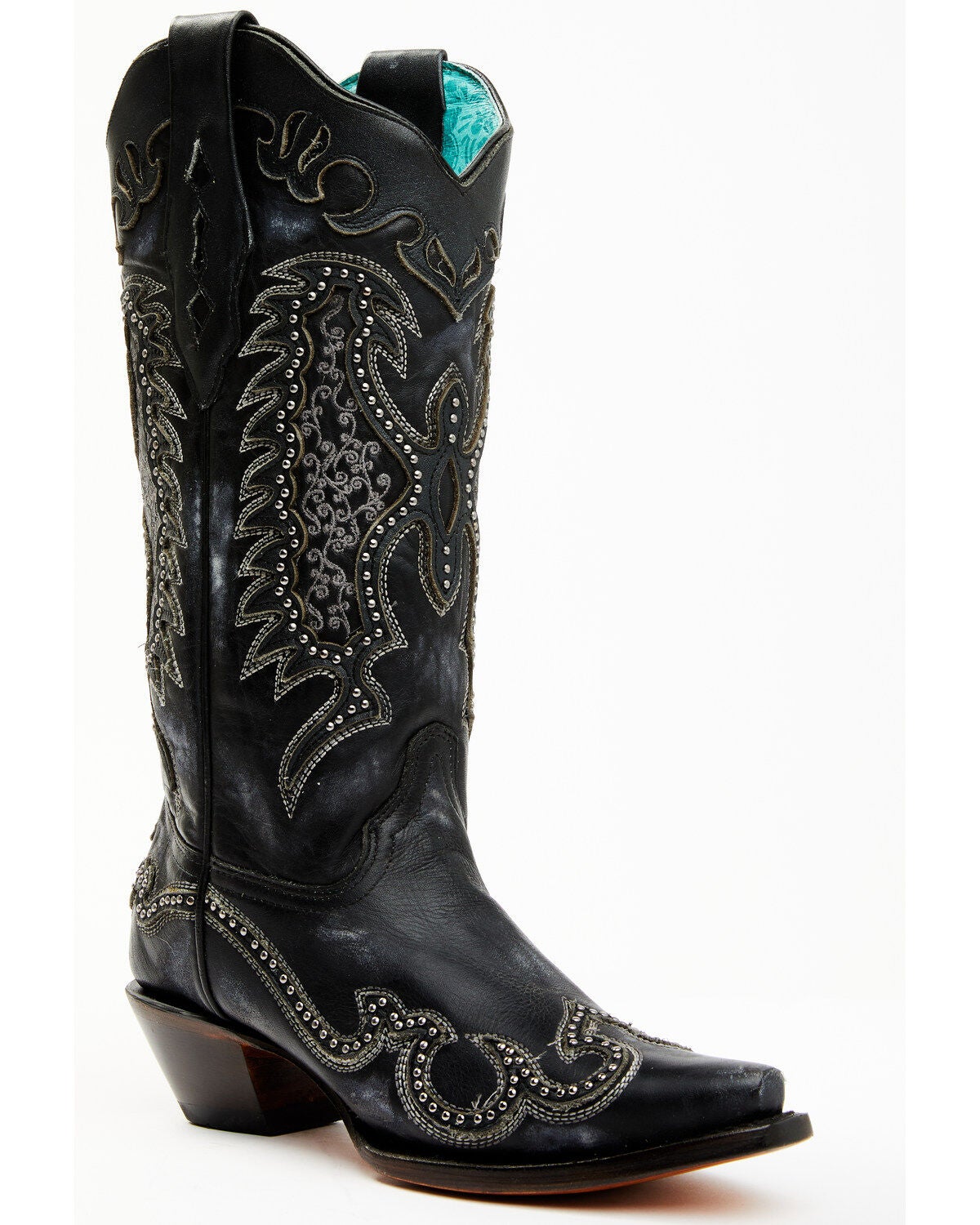 Image #1 - Corral Women's Overlay Western Boots - Snip Toe, , hi-res