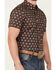 Image #3 - RANK 45® Men's Asscher Geo Print Short Sleeve Button-Down Western Shirt, Royal Blue, hi-res