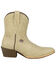 Image #2 - Justin Women's Dee Western Booties - Square Toe, Ivory, hi-res