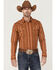 Image #1 - Cody James Men's Smokehouse Southwestern Stripe Long Sleeve Snap Western Shirt, Medium Brown, hi-res