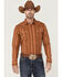 Image #1 - Cody James Men's Smokehouse Southwestern Stripe Long Sleeve Snap Western Shirt , Medium Brown, hi-res