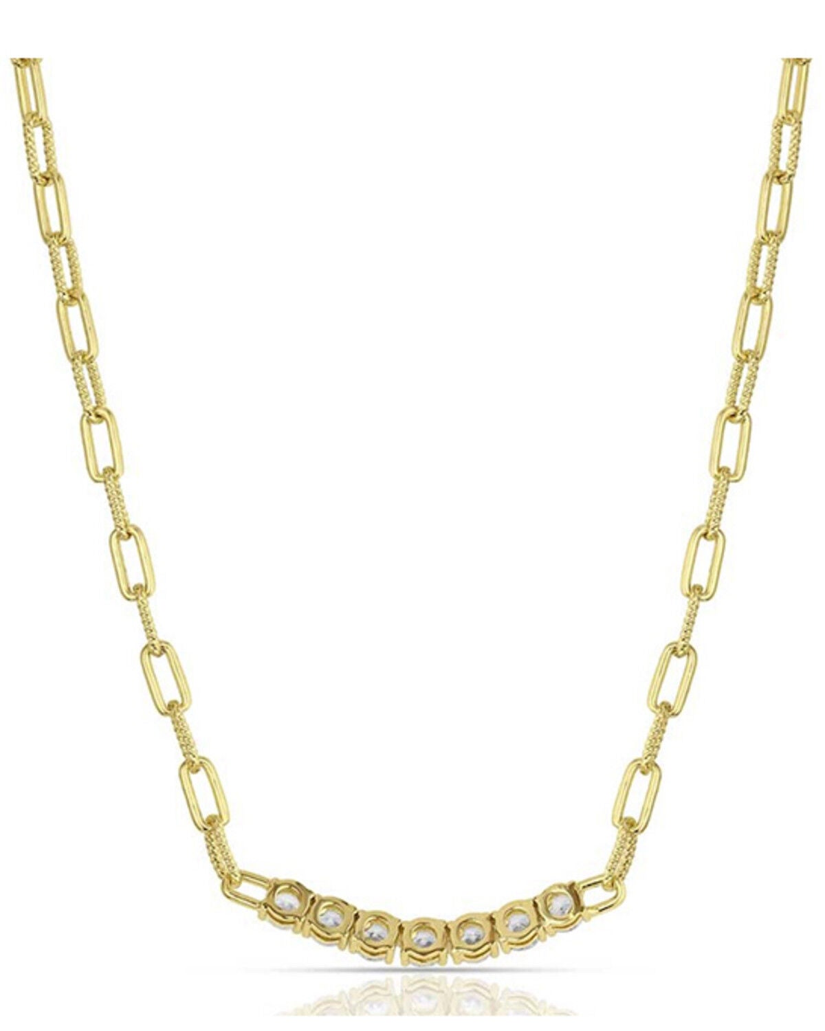 Image #2 - Montana Silversmiths Women's Sapphire Sky Bar Necklace, Gold, hi-res