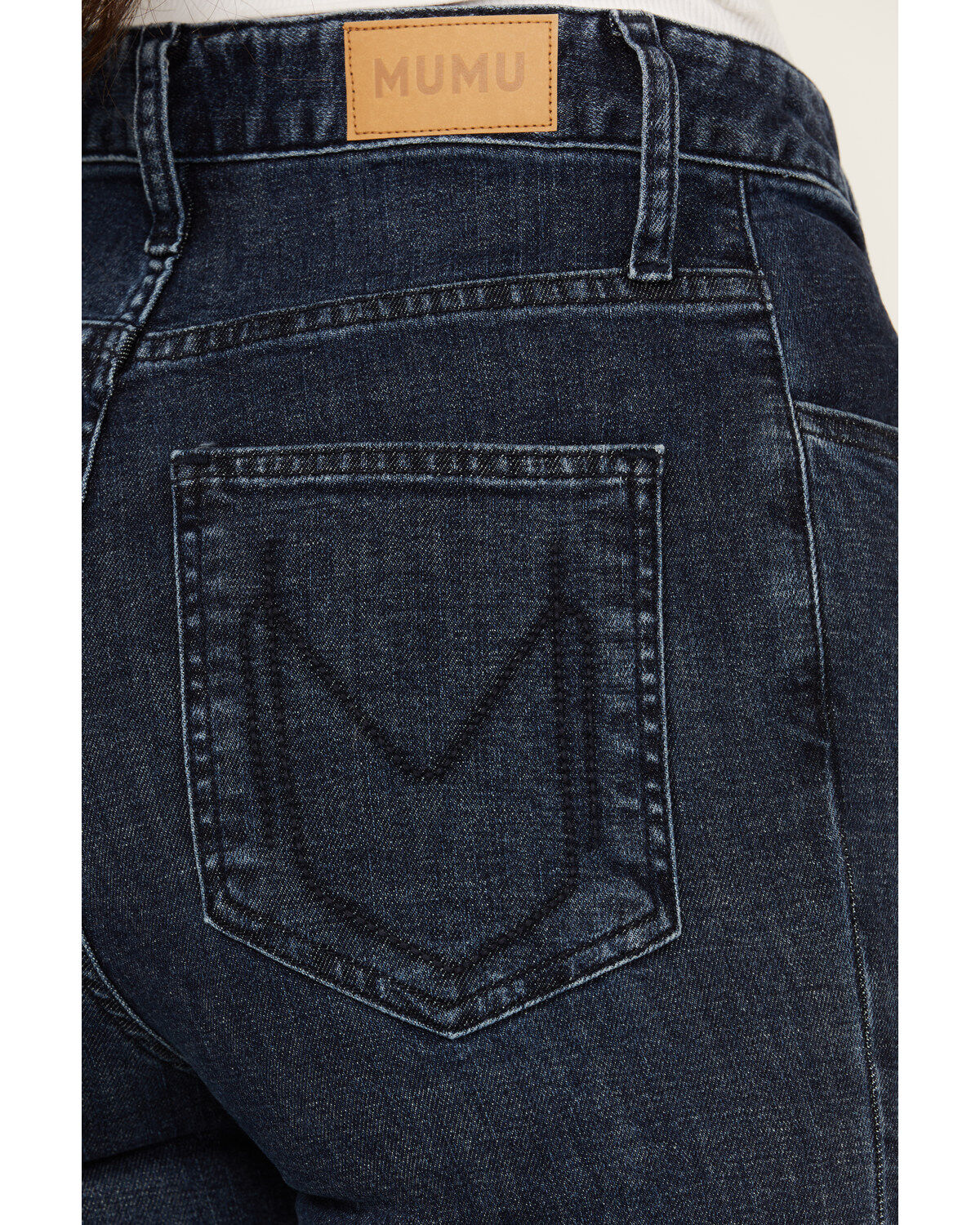 Image #4 - Show Me Your Mumu Women's Dark Wash Hawn Bell Flare Stretch Denim Jeans, Dark Wash, hi-res