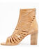 Diba True Women's Pebble Open Toe Boots - Round Toe, Pecan, hi-res
