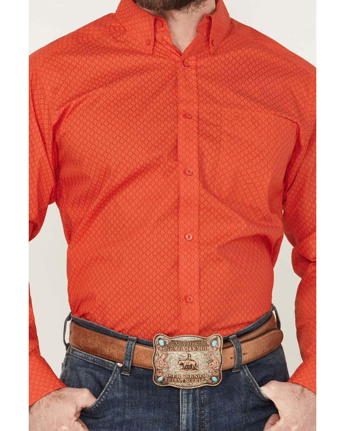 Ariat Men´s Waylen Geo Print Long Sleeve Button-Down WesternShirt teamlce.in - Image 4
