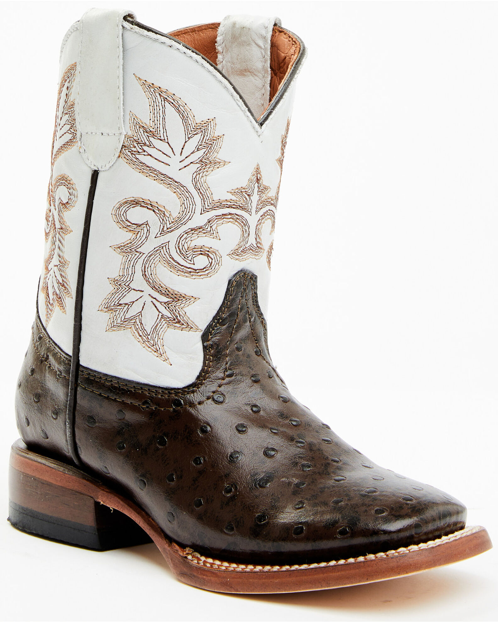 Tanner mark ostrich top boots