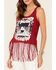 Image #3 - Shyanne Women's America The Beautiful Graphic Fringe Tank Top, Red, hi-res