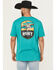 Image #1 - Hooey Men's Cheyenne Short Sleeve Graphic T-Shirt, Teal, hi-res