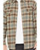Image #3 - Thorogood Men's Plaid Print Long Sleeve Snap Flannel Shirt, Grey, hi-res