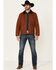 Pendleton Men's Whiskey Carson City Canvas Zip-Front Barn Coat , Cognac, hi-res