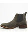 Image #3 - Ariat Men's Booker Hippopotamus Print Chelsea Ankle Boots - Broad Square Toe, Grey, hi-res