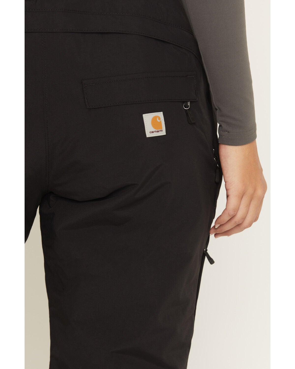 Image #4 - Carhartt Women's Storm Defender&reg; Insulated Bib Overalls, Black, hi-res