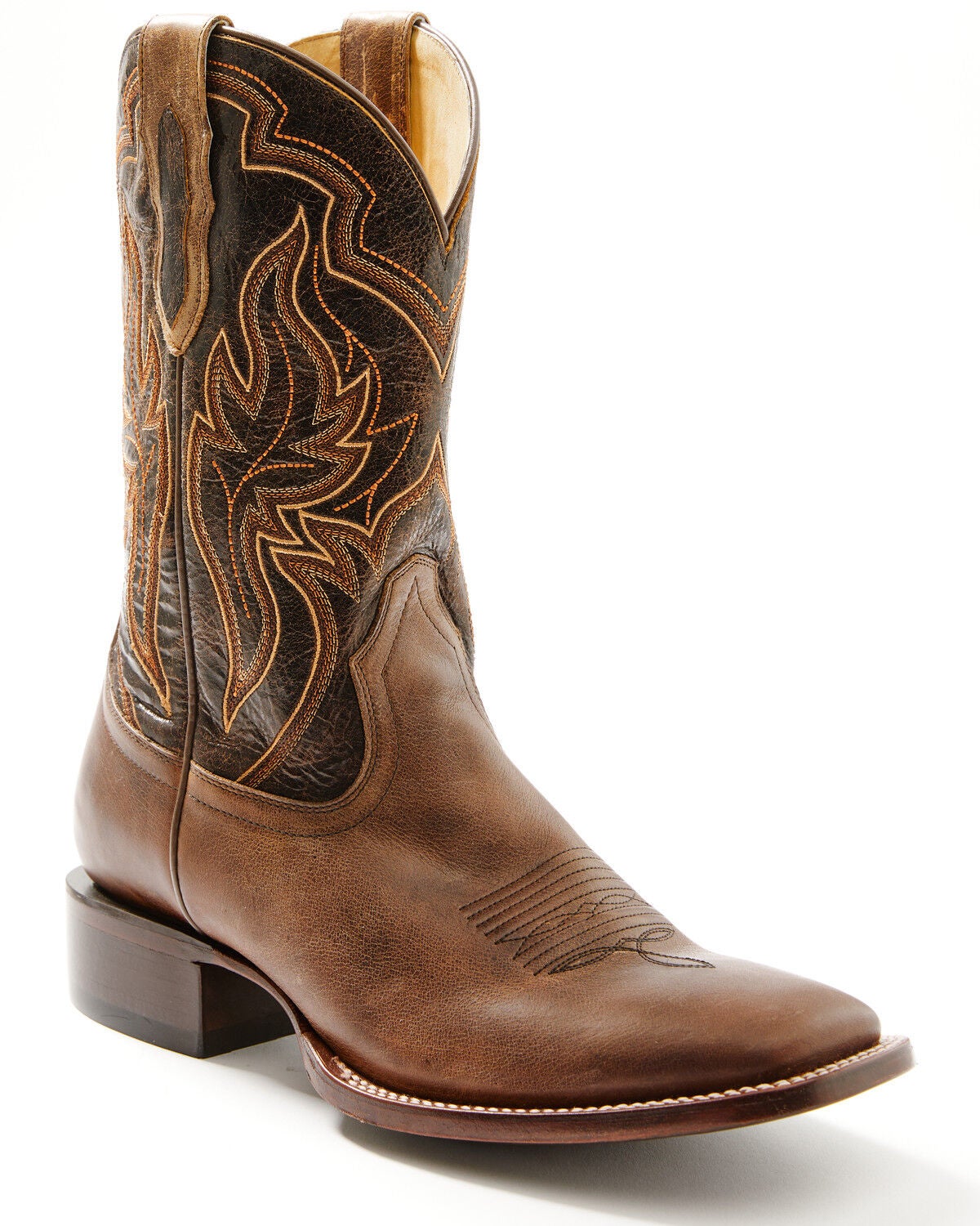 Cody James Men's Harper Western Boots - Broad Square Toe, Brown, hi-res