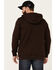 Moonshine Spirit Men's Brown Koa Wood Zip-Front Hooded Jacket, Brown, hi-res