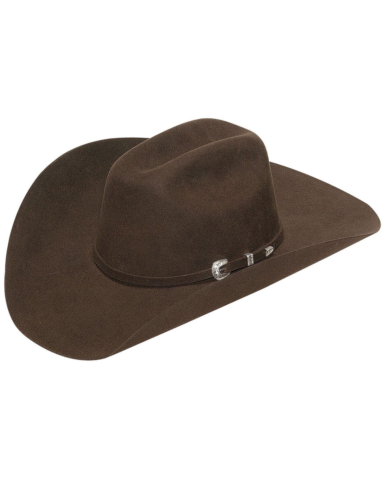 Image #1 - Twister Laredo Felt Cowboy Hat, Chocolate, hi-res