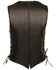 Image #2 - Milwaukee Leather Women's Snap Front Vest With Thin Braid - 5X, Black, hi-res