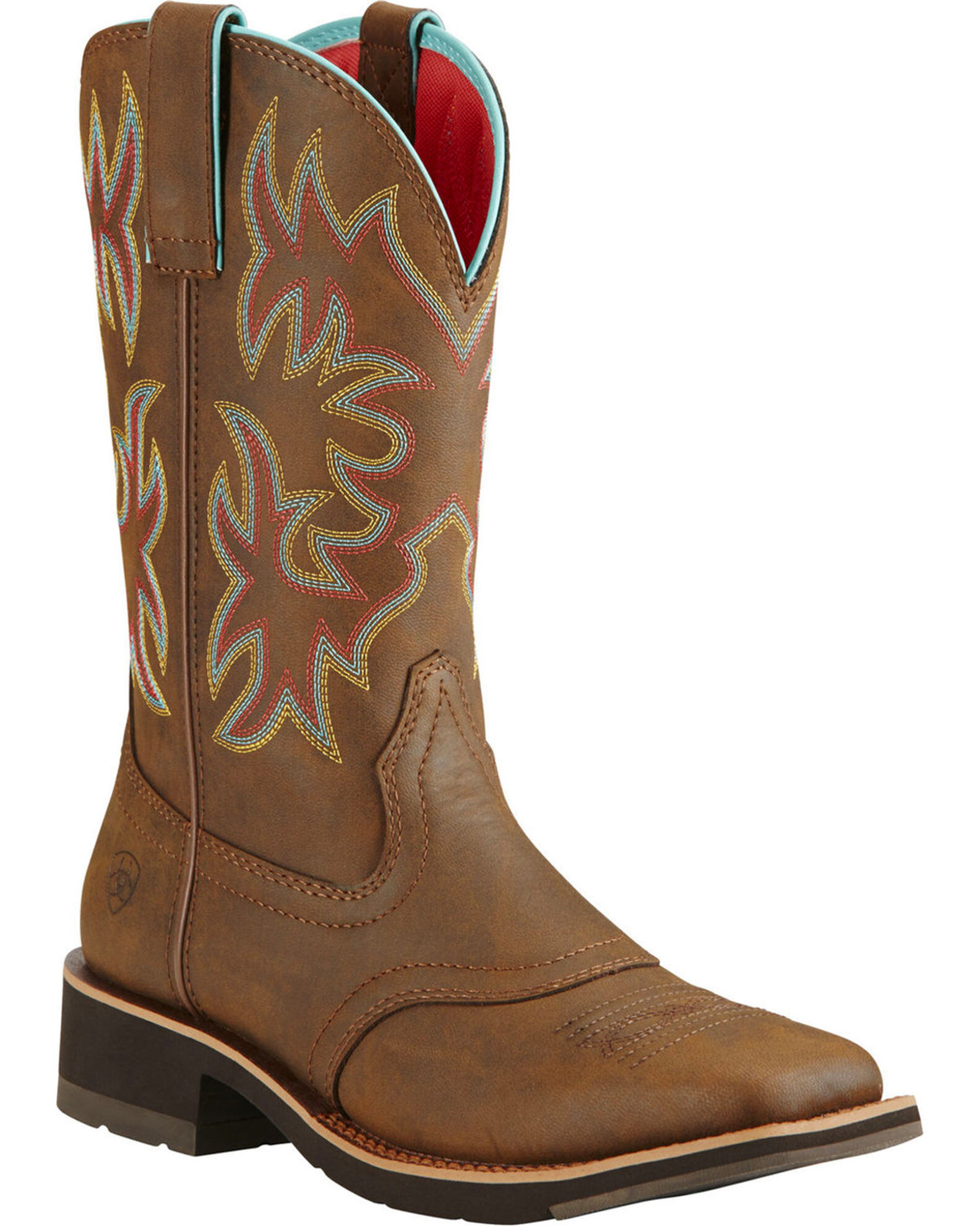 Square toe online boots womens ariat