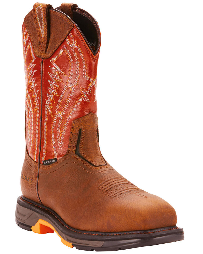 Ariat Men's Dark Brown Workhog XT Dare Boots - Carbon Toe | Boot Barn