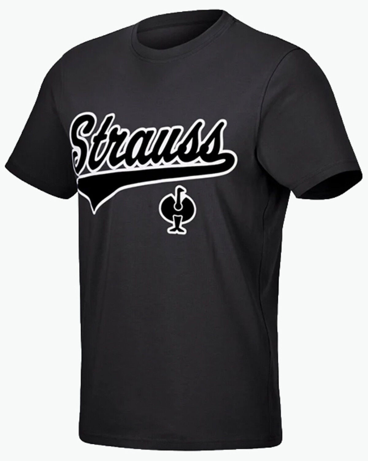 Image #1 - Strauss Men's Logo Short Sleeve Graphic T-Shirt, Black, hi-res