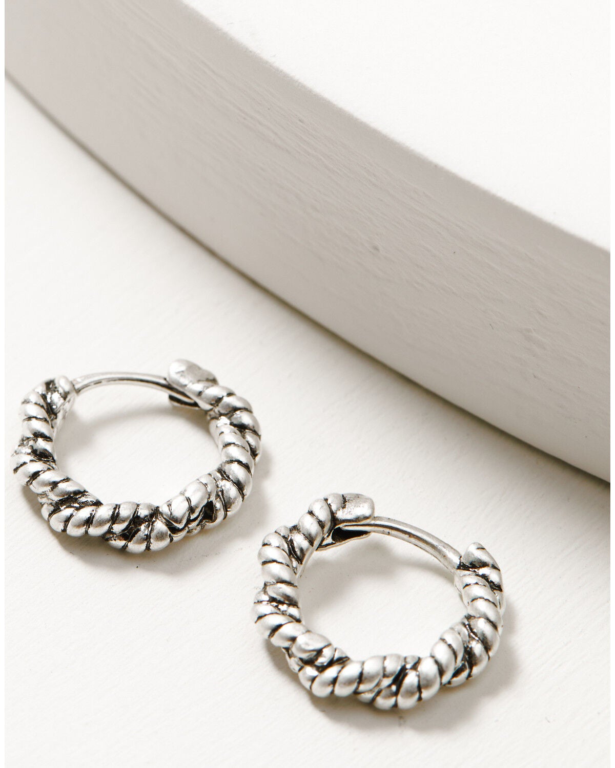Image #3 - Lainey Wilson Women's Little Bitta Luck Horseshoe Hoop Earrings Set - 3 Piece, Silver, hi-res