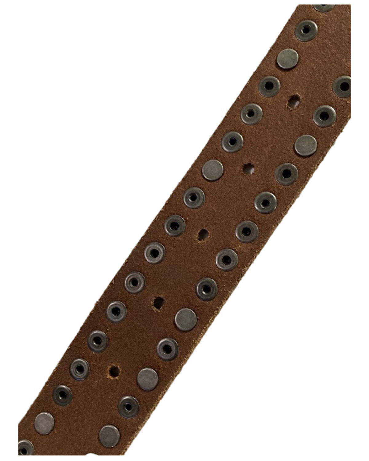 Timberland Women's Tan Studded Roller Buckle Leather Belt