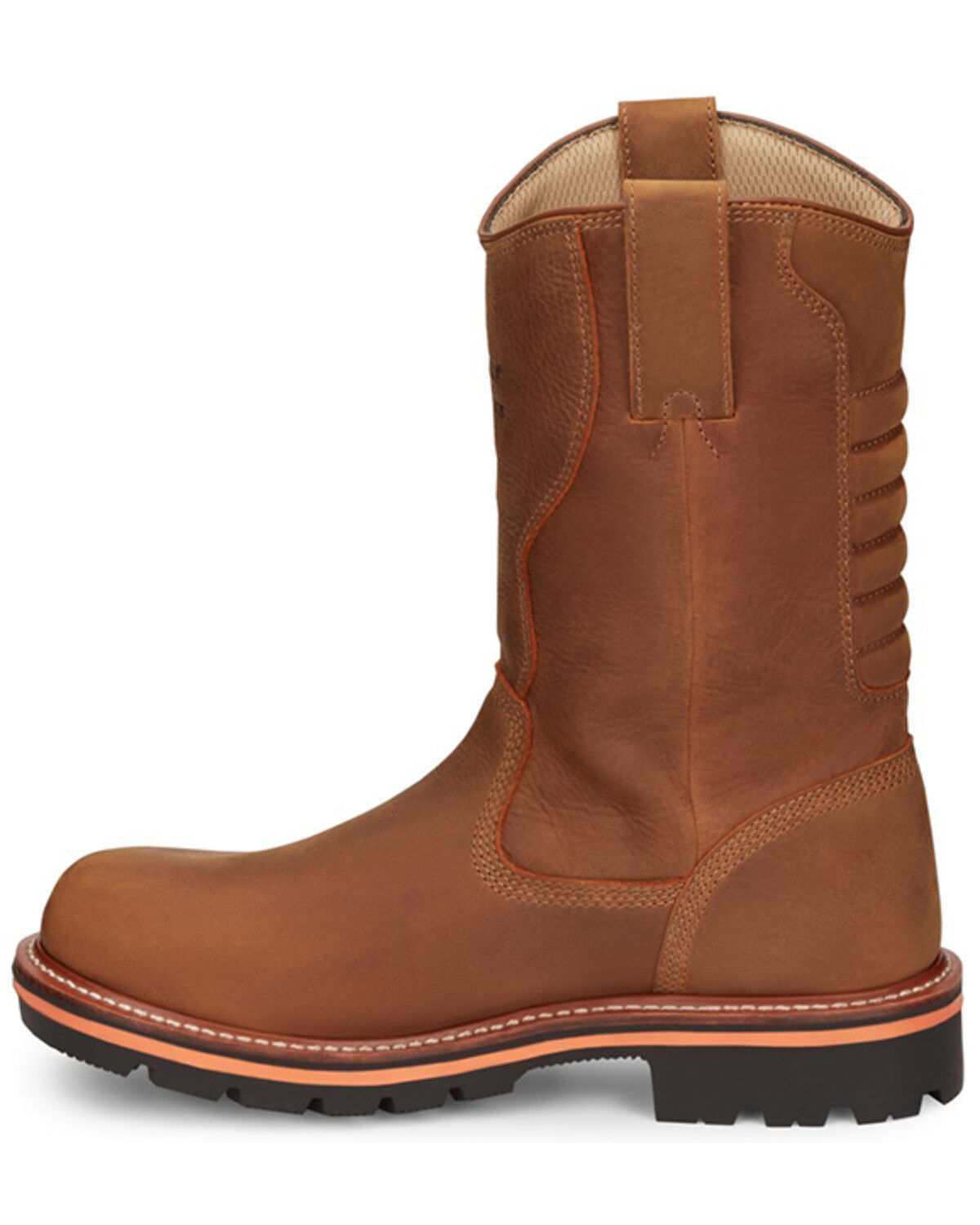 Image #3 - Chippewa Men's Thunderstruck Blonde Pull On Waterproof Soft Work Boots - Round Toe, Lt Brown, hi-res