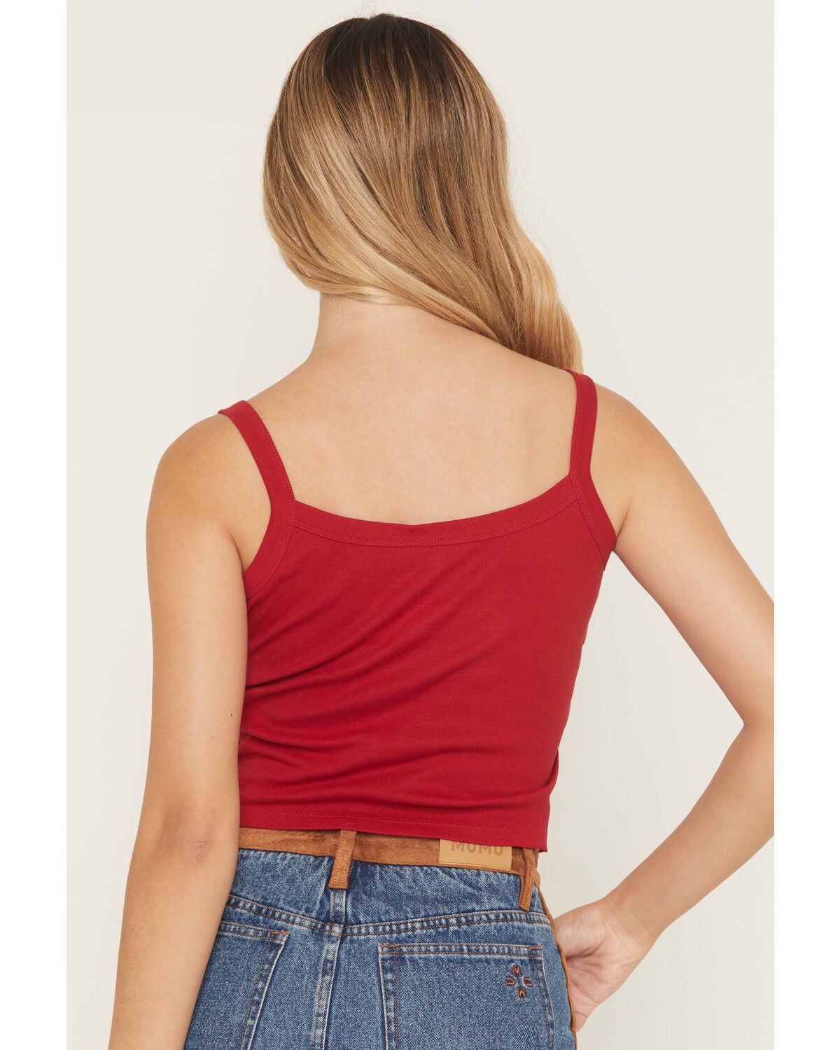 Image #4 - Blended Women's Dibs On The Cowboy Graphic Tank, Red, hi-res