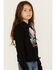 Wrangler Girls' Desert Graphic Hoodie , Black, hi-res