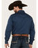 Image #4 - Wrangler Retro Men's Premium Solid Long Sleeve Snap Western Shirt, Blue, hi-res