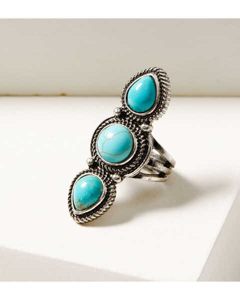 Image #2 - Idyllwind Women's Cypress Lane Ring Set, Turquoise, hi-res