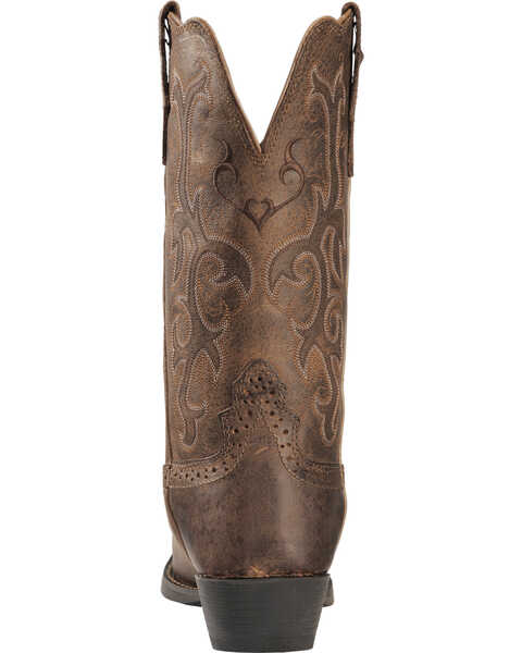 Image #7 - Justin Stampede Women's McKayla Tan Cowgirl Boots - Snip Toe, , hi-res
