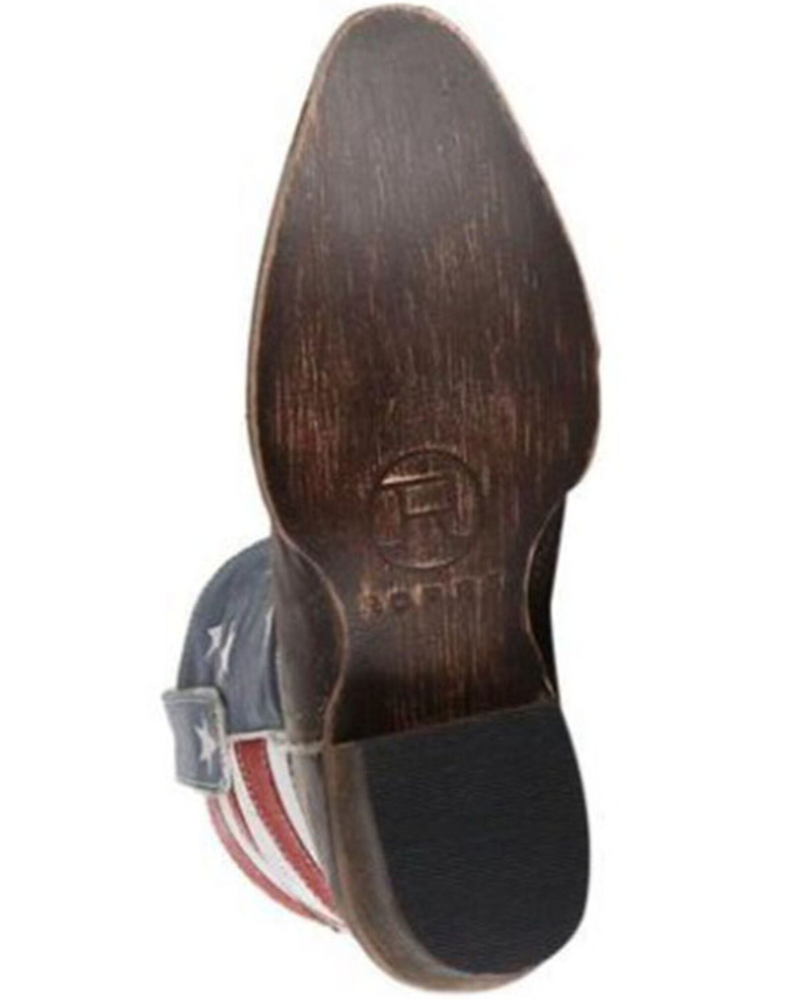 Image #4 - Roper Women's American Beauty Flag Ankle Boots, Brown, hi-res
