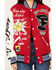 Image #3 - First Row Women's Road To Fortune Varsity Jacket , Red, hi-res