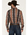 Image #4 - Wrangler Men's Checotah Southwestern Print Long Sleeve Snap Western Shirt, Brown, hi-res