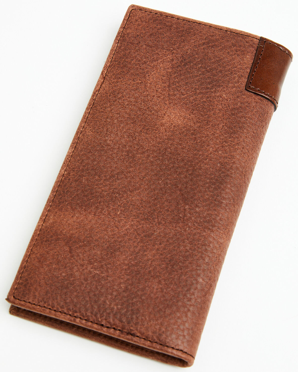 Image #2 - Stetson Men's Steerhead Checkbook Rodeo Wallet, Brown, hi-res