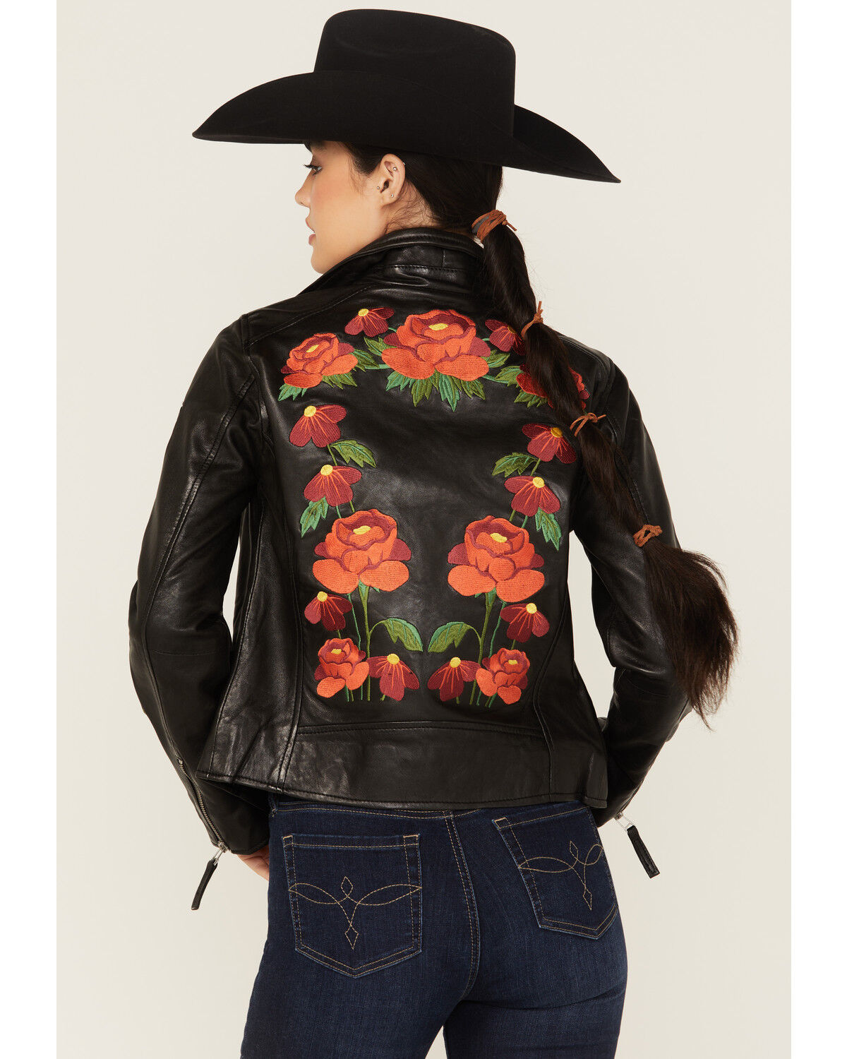Image #4 - Mauritius Leather Women's Peonie Leather Jacket, Black, hi-res