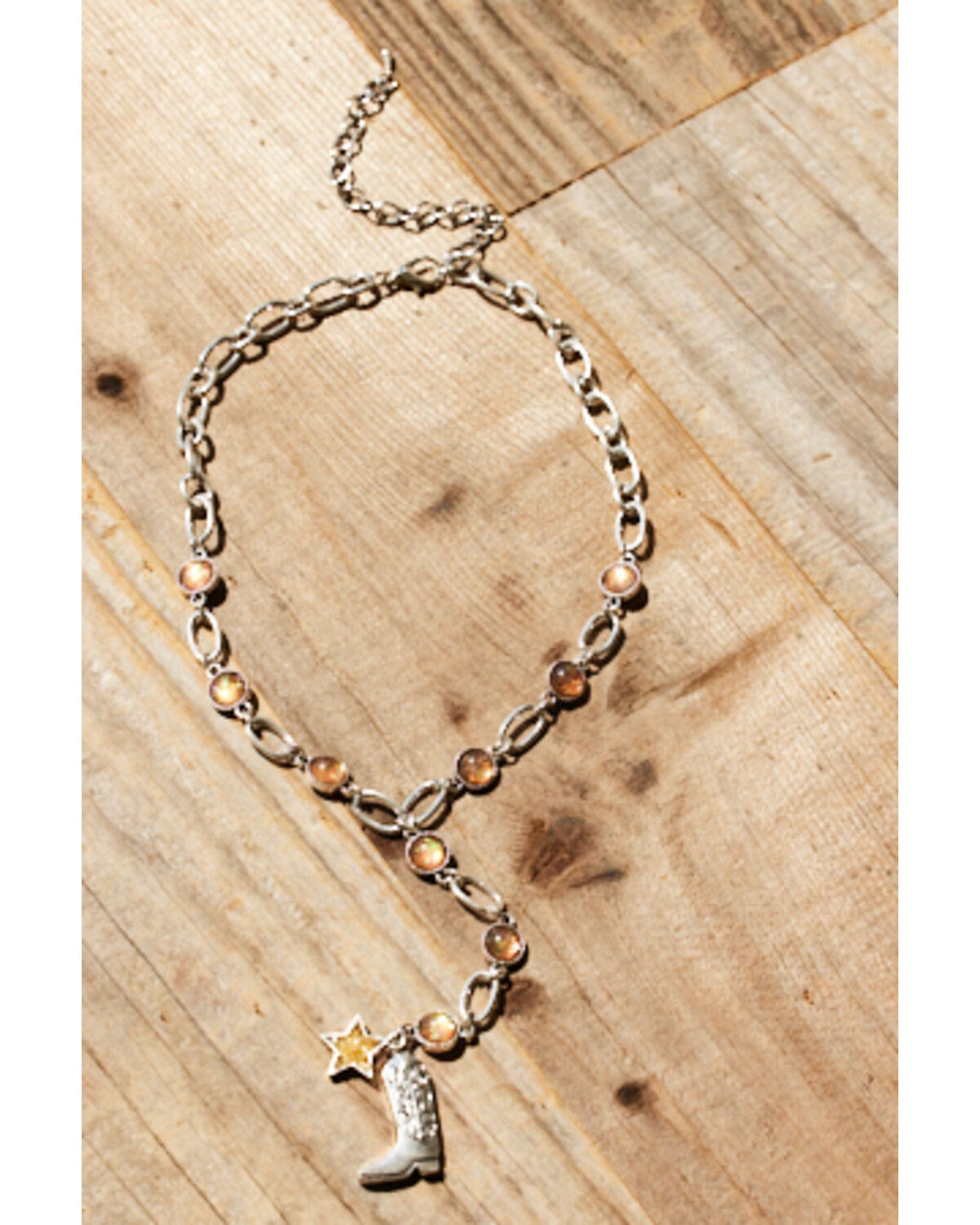 Shyanne Women's Boot and Star Drop Necklace, Silver, hi-res