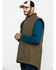 Hawx Men's Olive Canvas Sherpa Lined Work Vest , Olive, hi-res