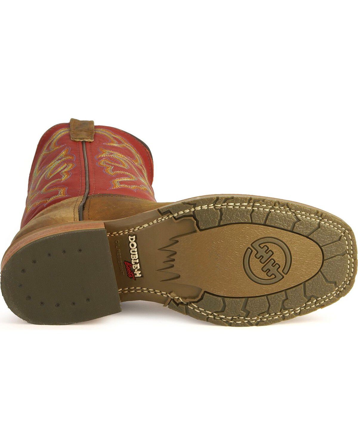 Image #5 - Double-H Men's Western Work Boots, Golden Tan, hi-res
