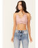 Wishlist Women's Strappy Lace Applique Scallop Lace Bralette , Pink, hi-res