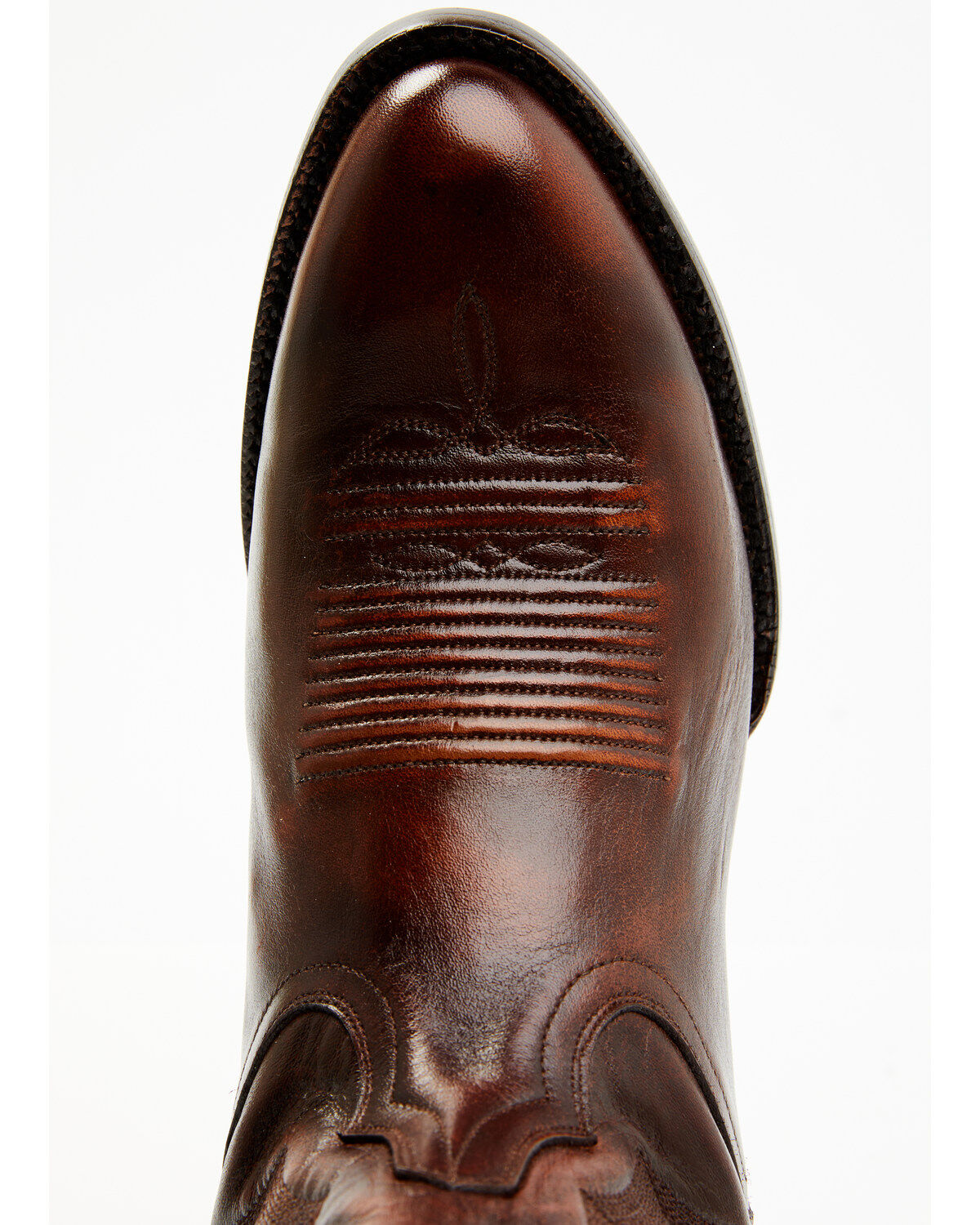 Image #6 - El Dorado Men's Calf Leather Western Boots - Round Toe, Tan, hi-res
