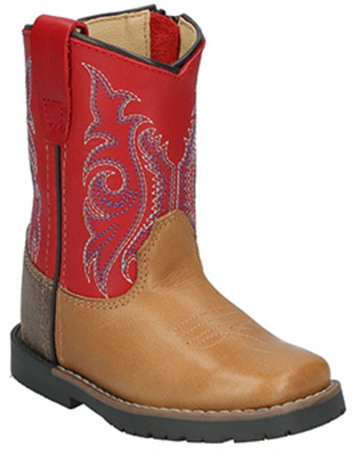 Image #1 - Smoky Mountain Toddler Boys' Autry Western Boots - Square Toe, Tan, hi-res